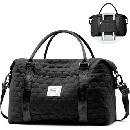 Weekender Duffel Bags til Kvinder og Mænd, Rejsetasker til Fly, Søde Sports Gym Dance Taske Overnatning Bagage Taske med Våd Lomme