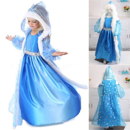 Prinsessan Aisha Hooded Cape Cloaks Klänning Kostym