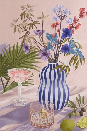 Pelcasa - Lila Sommar - Rosa - Posters - Från Homeroom