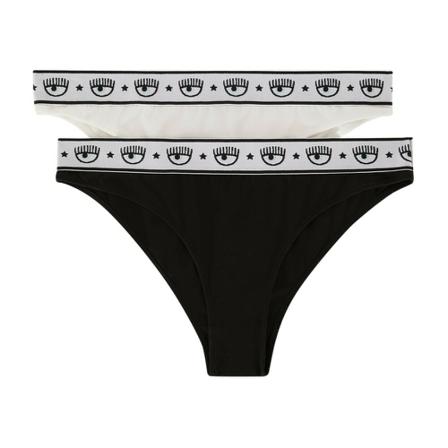 Chiara Ferragni Collection pack 2 Undertøj Sort, Dame Trusser