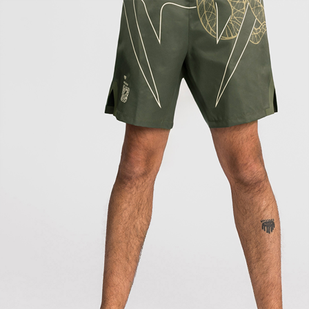 Venum Serpenti Fightshorts Khaki Bronze Ivory