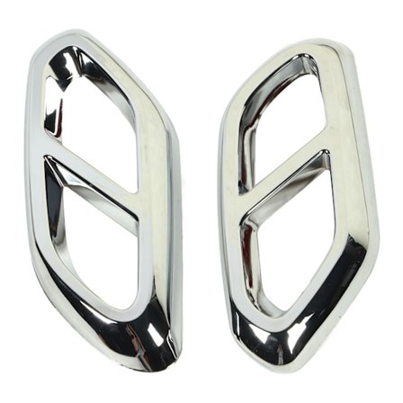 1 par avgasrör ljuddämpare lock dekorativt starkt skydd bil avgasrör lock ersättning för Benz GLC‐Class X254 AMG Line Silver