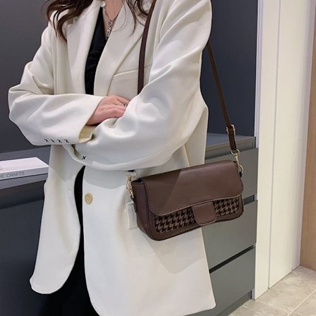 Liten axelväska damväska liten fyrkantig väska