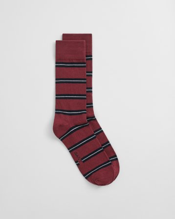 GANT Herren Collegiate Socken mit Streifen (40-42) Rot Rosa