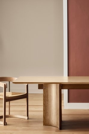 Jotex - Spisebord 90x210 Cm Lys eik - KUNGSHOLMEN - Kjøp Spisebord hos Jotex