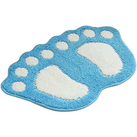 Badrumsmatta Dörrmatta Badrumsmatta - Söt Tass Fot Toalett Badkar Dusch Halkfri Matta Vattenabsorberande Snabbtorkande Tvättbar Hållbar - 40cm x 60cm