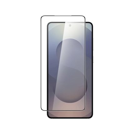 AmazingThing Radix helt glas härdat glas med svart ram för Samsung S25 Edge