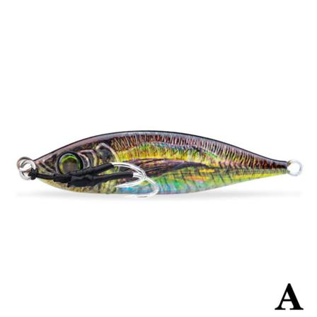 1st Krok Järnplatta Fiskedrag Saltvattensbete Minnow Crankbait