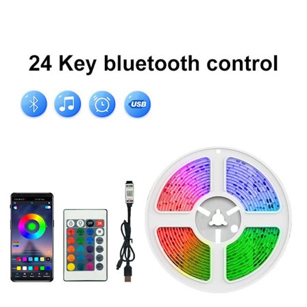 LED-lysstripe RGB lavspenningslysstripe ws2812b hesteveddeløp pustende vann skrivebordsatmosfære 5V fantom USB-lysstripe