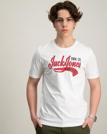 Jack & Jones JJELOGO TEE SS NECK 2 COL Blau T-Shirts Jungen - Kidsbrandstore