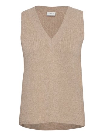 Vila | Viril Knit Rib V-Neck S/L Vest - Noos | L