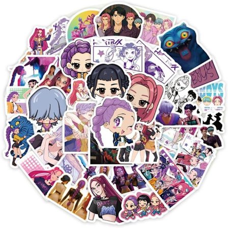 K-pop D-Demon H-Hunters Treats Klistermærker K Pop Merch der Py Klistermærke Vandtætte Vinyl Klistermærker til Teen Piger Fødselsdagsgave