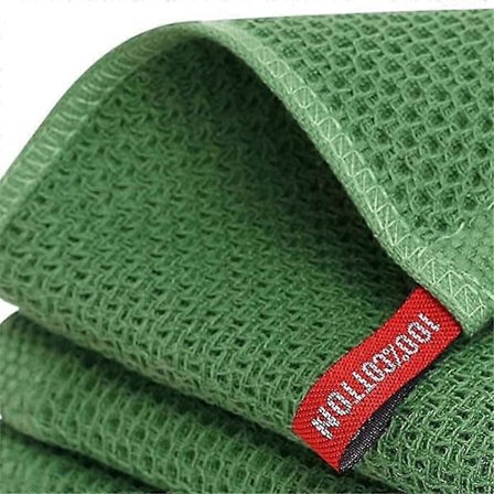 100% Bomuld Vaffelvævet Køkkenviskestykker, Ultra Bløde Absorberende Hurtigtørrende Viskestykker