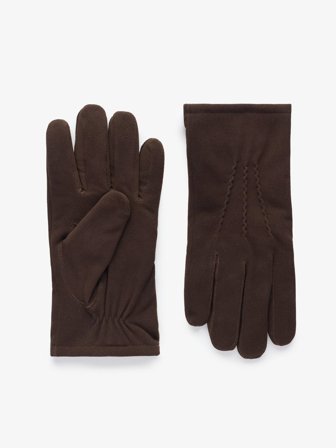 John Henric Men's Braune Wildlederhandschuhe Size 9