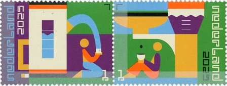 Holland - Nyt hollandsk design: Kaffe og te - Postfrisk sæt 2v