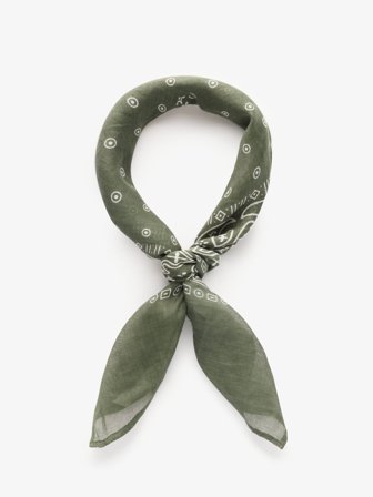 John Henric Men's Grünes Paisley Bandana Size Onesize