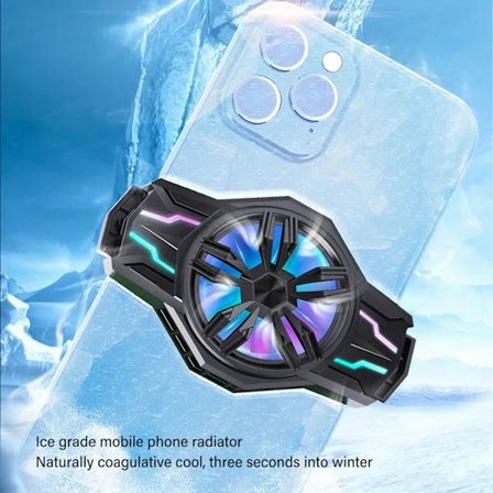 Spilkøler i flykvalitets aluminium, luftkølingssystem til lange spilsessioner, understøtter RGB-lysdioder