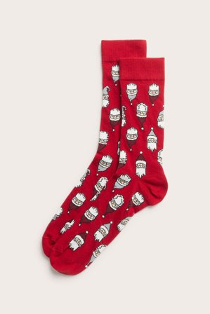 Kappahl | Bożonarodzeniowe skarpetki | Czerwony