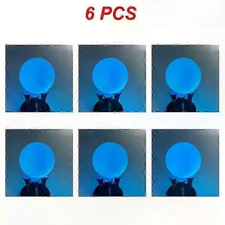 6-pak LED golfbolde med 4 klare lys, lyser i mørke, flerfarvet - Ideel gave til golfentusiaster