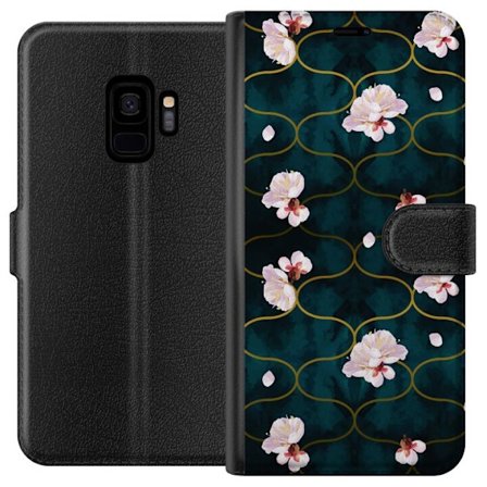 Kompatibel Tegnebogsetui til Samsung Galaxy S9 Blomster