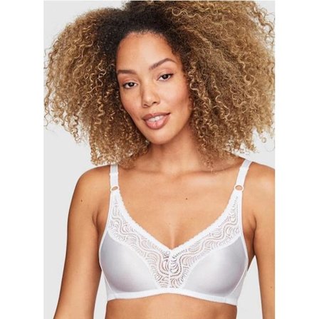 Abecita Glitter Formpressad Mjuk-BH Vit