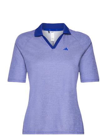 W No Show Ss P T-shirts & Tops Polos Blå Adidas Golf*Betinget Tilbud