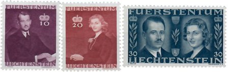 Liechtenstein 1943 - MICHEL 211-213 - Postfrisk