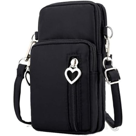 Casual 3-lags håndveske, dame mote vill farge, mobil p,ZQKLA