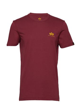 Basic T Small Logo T-shirts Short-sleeved Punainen Alpha Industries