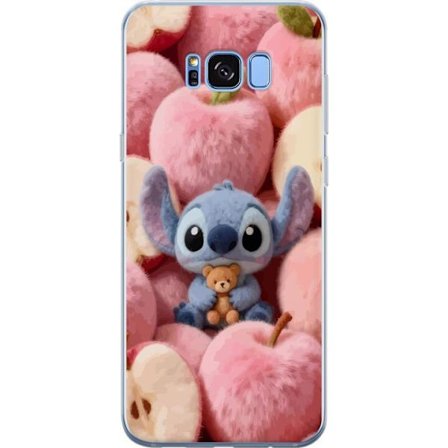 Kompatibel Mobilcover til Samsung Galaxy S8 Stitch blandt lyserøde fluffy æbler med teddy og sød kawaii-æstetik