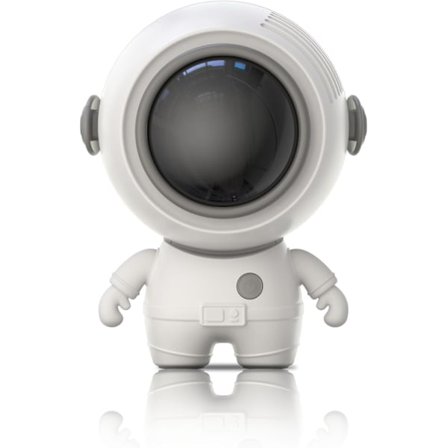 Bærbar Nakkevifte, Kraftig Håndholdt Vifte, 3 Hastigheter USB Oppladbar, Søtt Astronautdesign, Mini Kjølende Personlig Vifte for Hjemmekontor