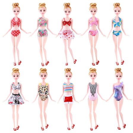 10 stycken 30 cm 11 tum dockkläder modekläder kjol panna