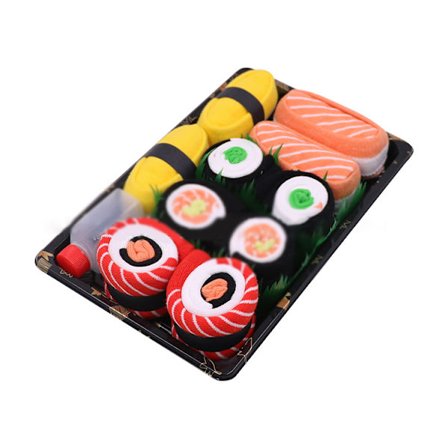 Herr Dam Sushi Strumpor Box Lax Gurka Maki