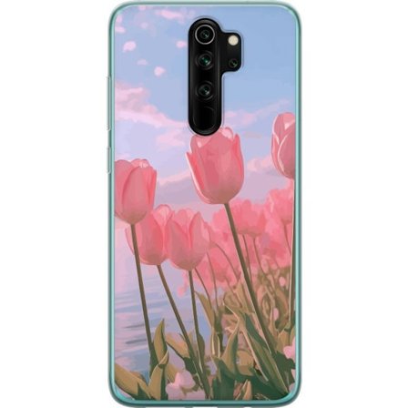 Mobilskal till Xiaomi Redmi Note 8 Pro med Rosa Tulpaner