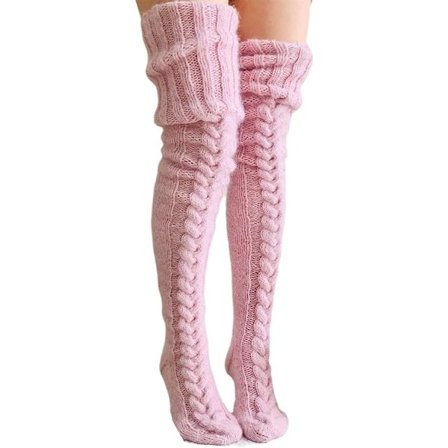 Kvinners Overknee Strømper Lange Knestømper Tenåring Student Overknee Strikkede Strømper