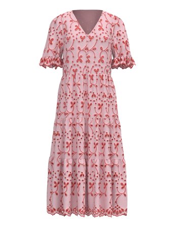 Yaskanikka 2/4 Contrast Midi Dress S. Pink YAS