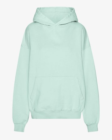 Organic Oversized Hood - Light Aqua - Female - S