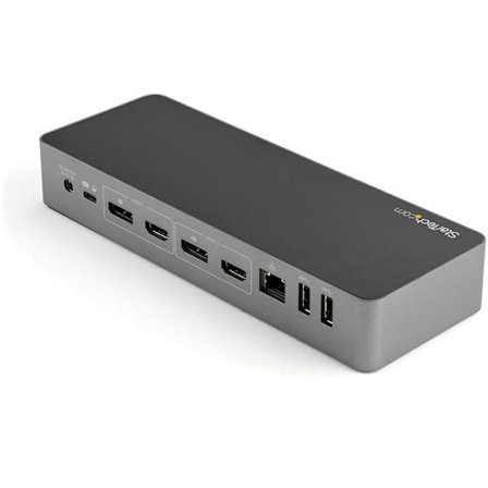 startech 2 x 4k universell laptop dockningsstation usb-c-usb 3.0 100w pd svart Anpassning PC Dubbel DP, dubbel HDMI eller DP + HDMI |