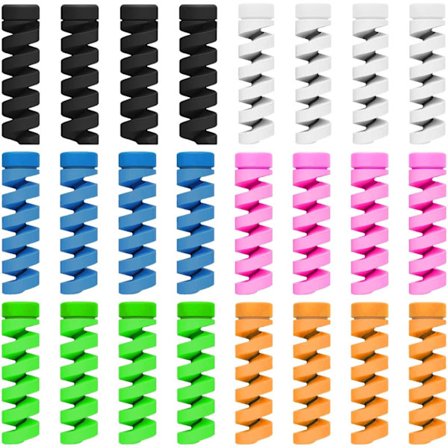 Kaapelien suojus/johtojen korjaus/lemmikkien purema kaapelirasia/johtojen tunnistussuoja, 24-osainen tyyppi C johtosuoja kuulokesovitin suoja spiraali