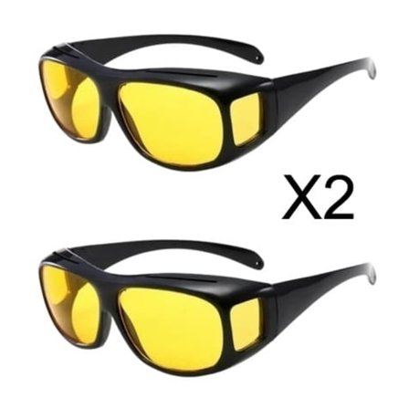 2 stk. Mørkebriller til Bilkørsel - Night Vision Briller UV400 beskyttelse - Solbriller