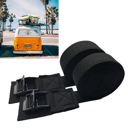 1 par surfebrett kano kamspenne kajakkstropp utendørs strand biltopp surfetak høyfast bagasjestativ hurtigutløser festestropp