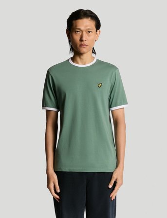 Lyle & Scott Ringer T-Shirt - Green - XS