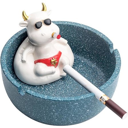 1 stk Kreativ Tegneserie Askebeger Ku Keramikk Stor Kapasitet Søt