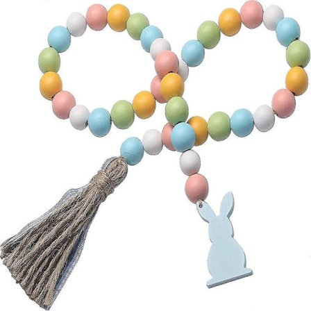 Pärlkrans med tofsar och kaninmärke Ric-pärlor för etagerade brickor Råttor Ric Bön