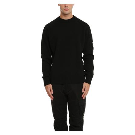 C.p. Company Lambswool Jumper Sweater Sort, Herre