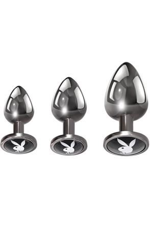 Playboy Pleasure 3 Ways Anal Plug Set Analpluggar paket - Blushme.se