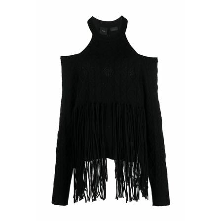 Pinko Round-neck Strik Sort, Dame Striktrøjer