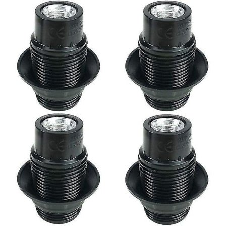 4 kpl E14-kantapolttimo 250v 4a Muovikanta ulkoisella kierteellä Retro-tyyli (e14 täysi hammas) - Snngv