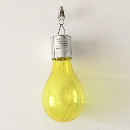 Soldriven hänglampa GUL