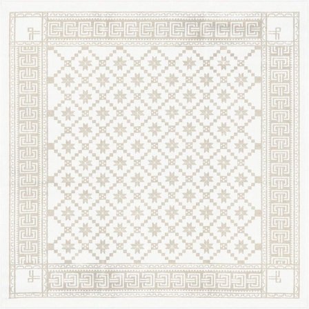 Ekelund Åttebladsrose Duk bomull/lin 80x80